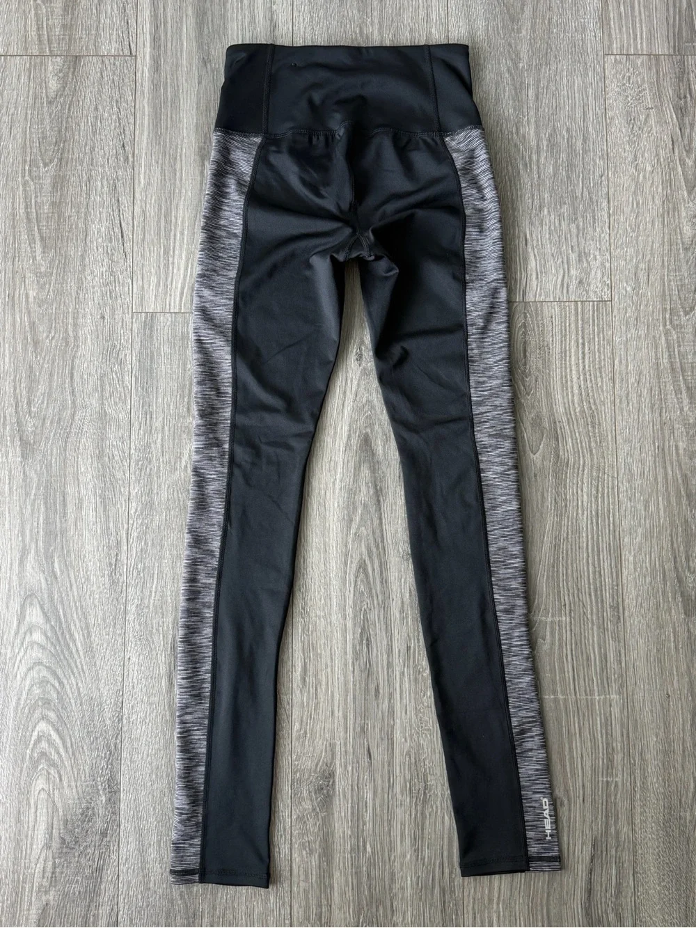 Head Black Leggings w/Gray Side Panels
